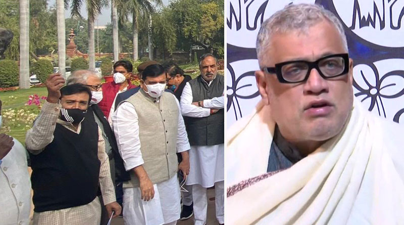 TMC MPs will sit before the Mahatma Gandhi statue in Parliament premises from tomorrow | Sangbad Pratidin