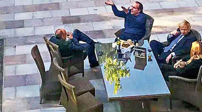 British PM Boris Johnson's picture of doing party in lockdown went viral
