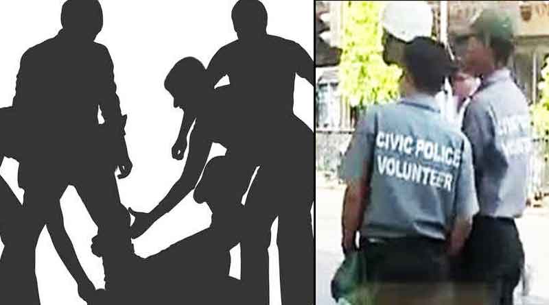 A youth allegedly beaten by civic volunteer in Behala । Sangbad Pratidin