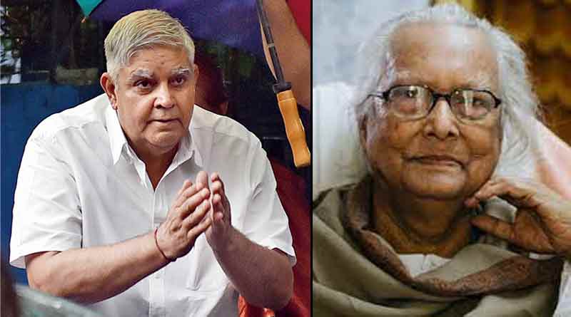 West Bengal Governor Jagdeep Dhankhar visits renowned cartoonist Narayan Debnath । Sangbad Pratidin