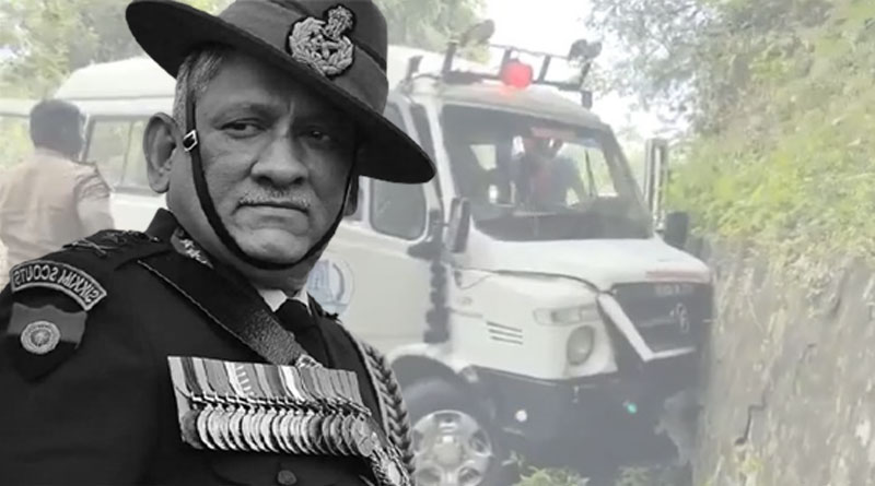 Ambulance carrying body of Rawat and other met with minor accident | Sangbad Pratidin