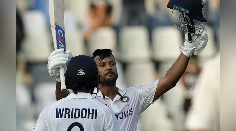 India vs New Zealand 2nd test: Mayank Agarwal scores a century | Sangbad Pratidin