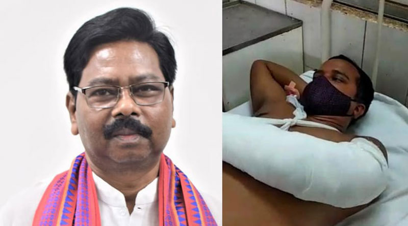Union minister assaults Odisha govt officials with chair | Sangbad Pratidin