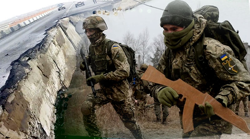 Ukraine army try to hold off Russian forces through Stalin's tactics