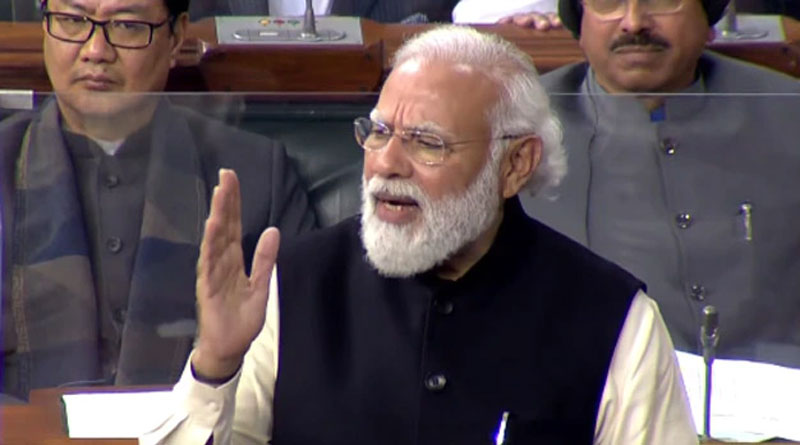 Narendra Modi attacks Congress in Parliament | Sangbad Pratidin