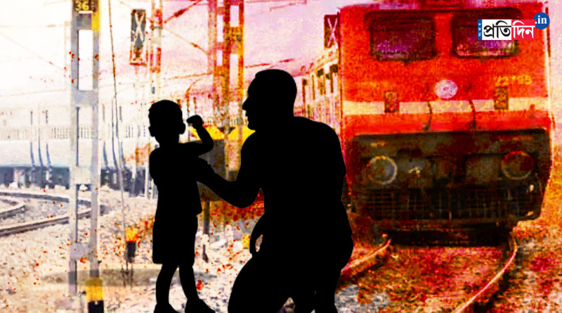 MP man dives under moving train to save girl fallen, video goes viral। Sangbad Pratidin