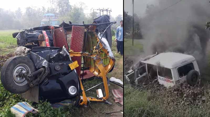 Two people killed in a road accident in Contai । Sangbad Pratidin