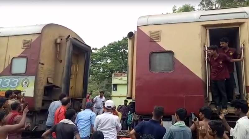 Falaknuma Express suffers freak accident, 3 bogies decoupled । Sangbad Pratidin