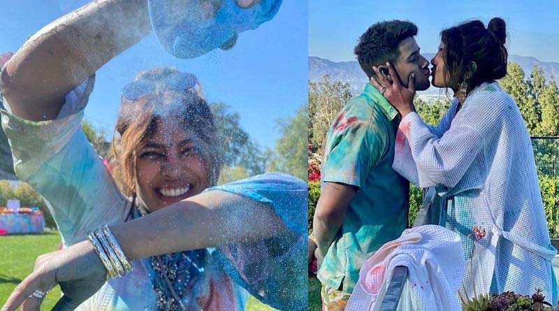 Priyanka Chopra and Nick Jonas' fun-filled Holi in LA | Sangbad Pratidin