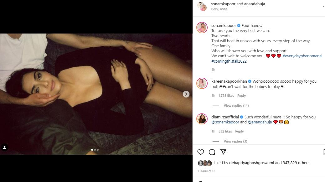  Sonam will be the mother by the end of this year