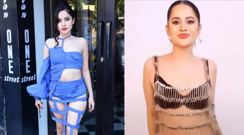 Urfi Javed Wears Dress Made Of Safety Pins Over A Black Lingerie | Sangbad Pratidin