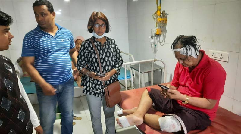 BJP MLA Asim Sarkar met an accident in Kishangunj,Bihar | Sangbad Pratidin