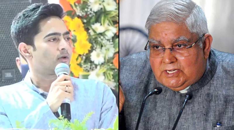 WB GUV Jagdeep Dhankhar slams TMC MP Abhishek Banerjee । Sangbad Pratidin