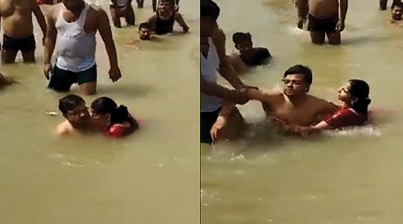 Man Beaten For Kissing His Wife While Bathing In Sarayu River at Ayodhya | Sangbad Pratidin