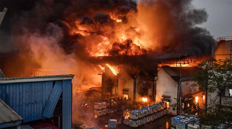 12 Killed in Fire At Factory in Uttar Pradesh's Hapur | Sangbad Pratidin