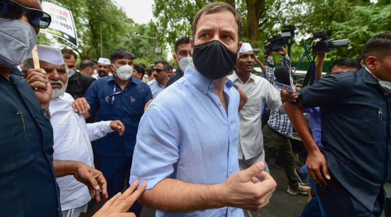 Rahul Gandhi came out from ED office after questioned about National Herald Scam | Sangbad Pratidin