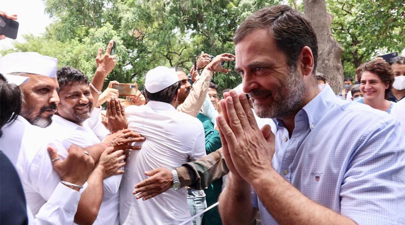 Congress leader can't be scared, says Rahul Gandhi after ED questioning | Sangbad Pratidin