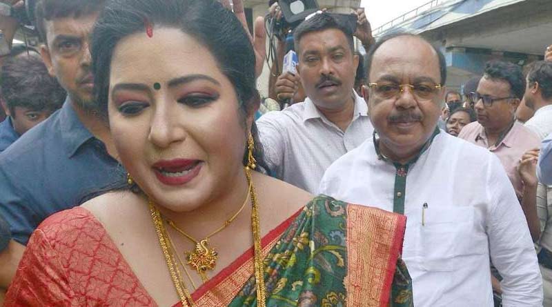 Sovan-Baishakhi: Sovan Chatterjee and Baisakhi Banerjee at Nabanna । Sangbad Pratidin