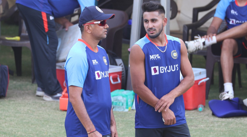Pacer Umran Malik's first practice with Team India in New Delhi | Sangbad Pratidin