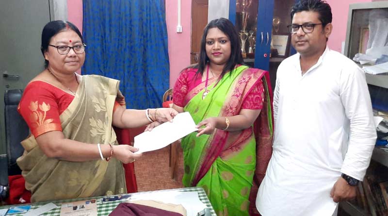 Babita Sarkar joins as school teacher after a long battle । Sangbad Pratidin