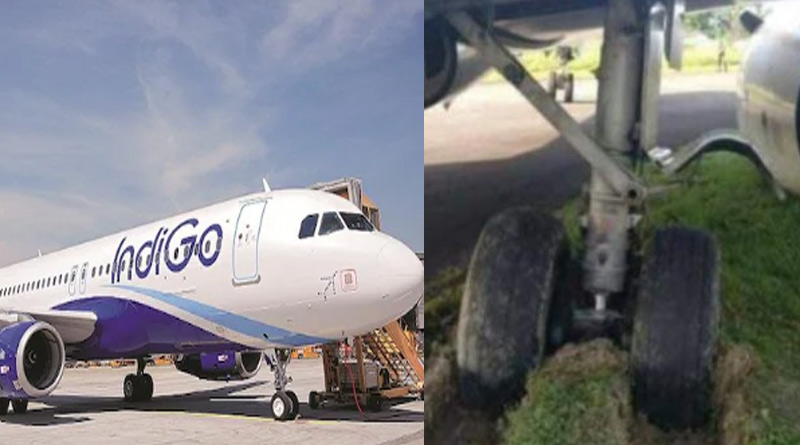 IndiGo flight from Assam cancelled after plane's wheels stuck। Sangbad Pratidin