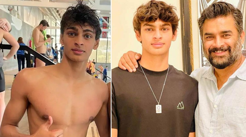 R Madhavan son Vedaant Madhavan breaks national junior swimming record | Sangbad Pratidin