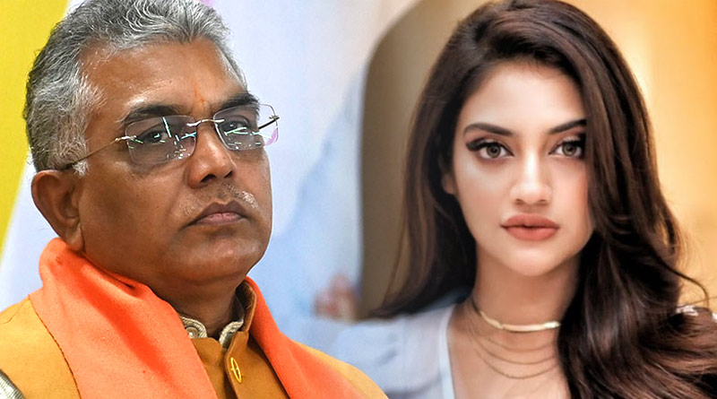 Trinamool MP Nusrat Jahan slams Dilip Ghosh on Twitter | Sangbad Pratidin