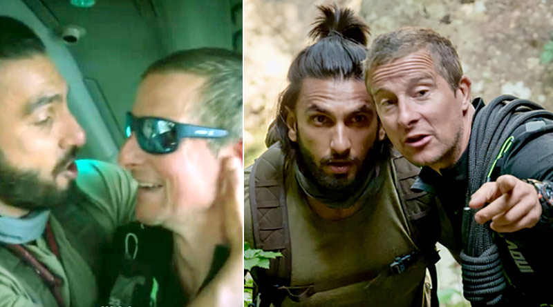 Here is how netizens reacted as Ranveer Singh gave wild kisses to Bear Grylls | Sangbad Pratidin