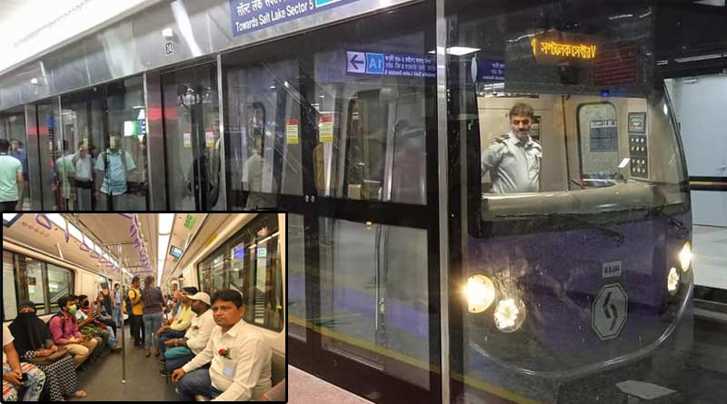 Enthusiastic crowed throng Sealdah Metro Station on first day