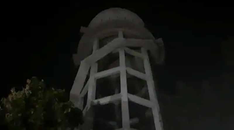 3 students Demanding ATM And Gym climb water tank at Jaipur College | Sangbad Pratidin