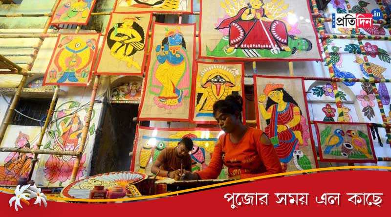 Kolkata Durga Puja to depict West Bengal's canvas art | Sangbad Pratidin