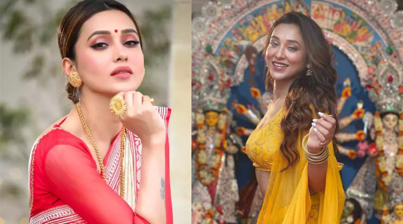 Mimi Chakraborty Shares first look of her puja song | Sangbad Pratidin