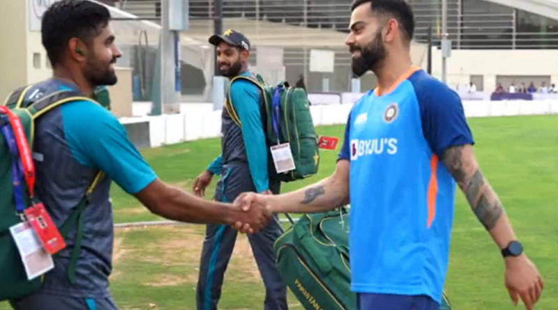 Babar Azam lost form due to Virat Kohli handshake, netizens assume | Sangbad Pratidin