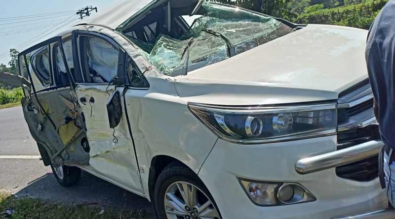 North Bengal IG hospitalized after meeting an accident । Sangbad Pratidin