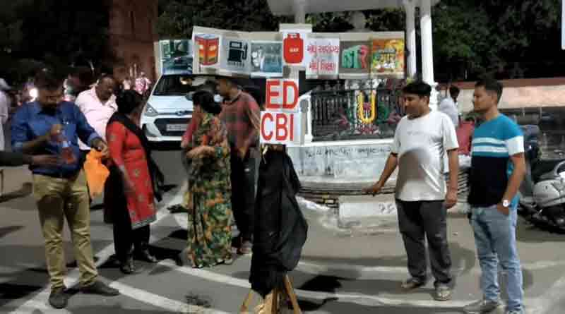 Instead of Ravana, idol of ED, CBI burnt in Gujarat during Dussehra