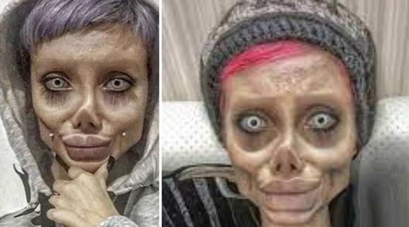 Iran's 'zombie Angelina Jolie' reveals real face। Sangbad Pratidin