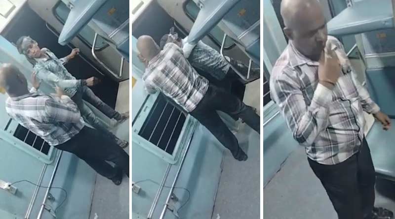 A man throws his co passenger from running train in Rampurhat । Sangbad Pratidin