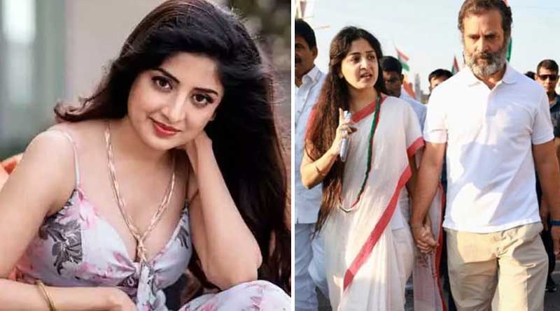 Actress Poonam Kaur explained why Rahul Gandhi held her hand । Sangbad Pratidin