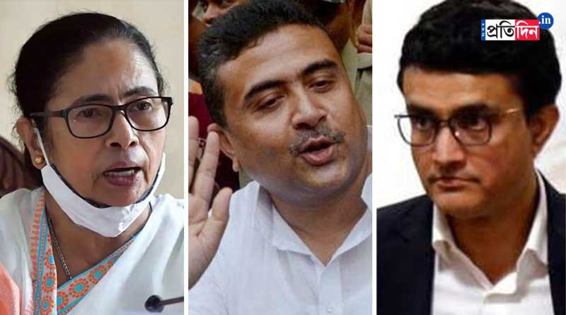 Suvendu Adhikari attacks Mamata Banerjee after she reacts in support of Sourav Ganguly | Sangbad Pratidin