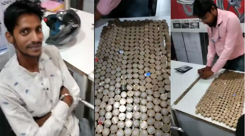 Uttarakhand man pays Rupees 50,000 in Rs 10 coins to buy TVS Jupiter | Sangbad Pratidin