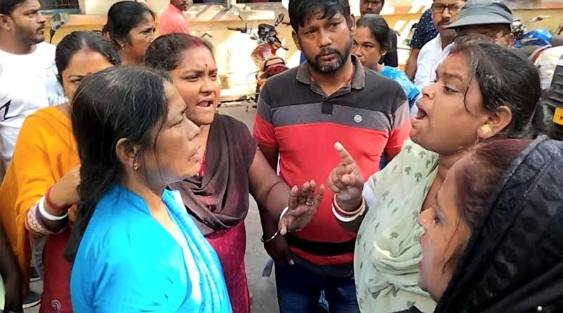 A pregnant BJP worker allegedly beaten by TMC in Hooghly । Sangbad Pratidin
