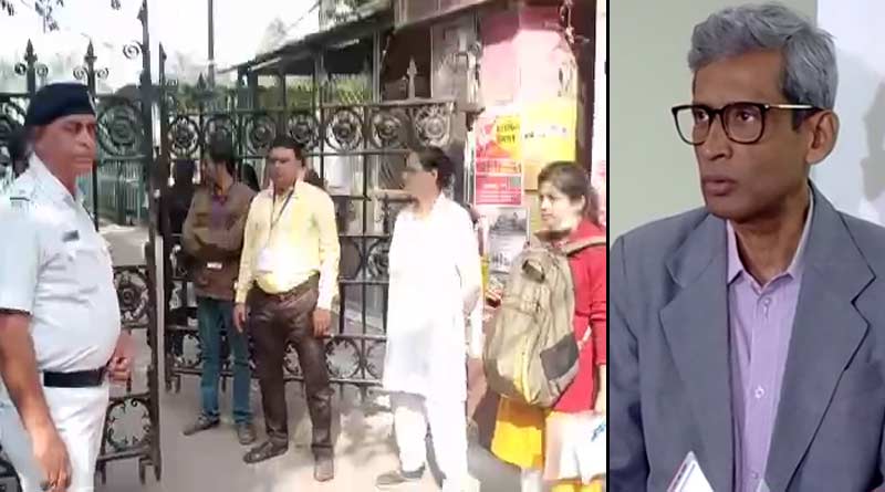 WBBPE president Goutam Pal visit examination centre । Sangbad Pratidin