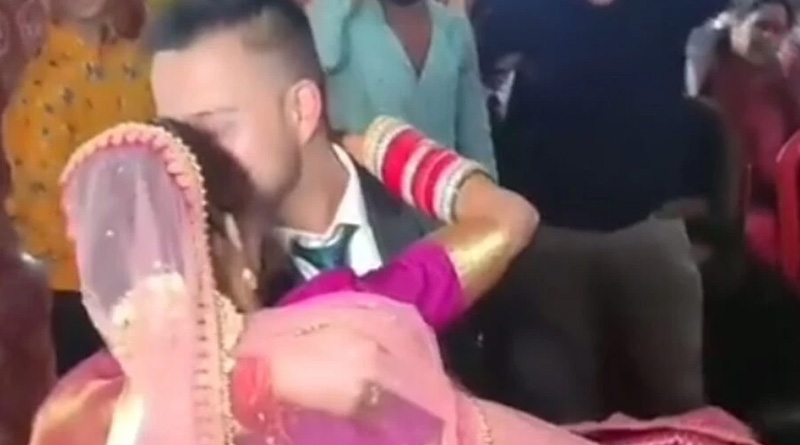 Bride files complaint after groom kisses her in front of guests in Uttar Pradesh | Sangbad Pratidin