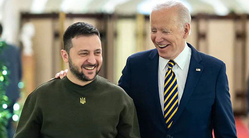 Zelensky in US: Joe Biden pledged support against 'Russian aggression'। Sangbad Pratidin
