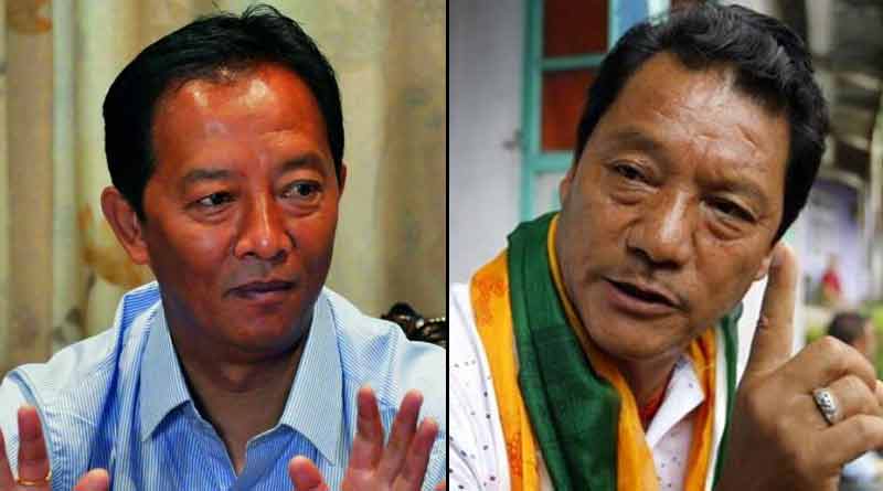 CPIM participates with Bimal Gurung and Binay Tamang in a public meeting । Sangbad Pratidin