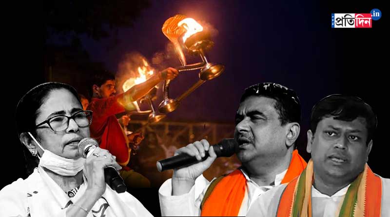 BJP slams CM Mamata Banerjee as police permission not granted for Ganga Arati | Sangbad Pratidin
