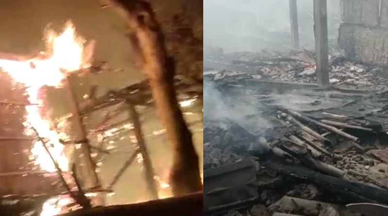 Father and daughter died after fire engulfs a store last night in Mecheda | Sangbad Pratidin