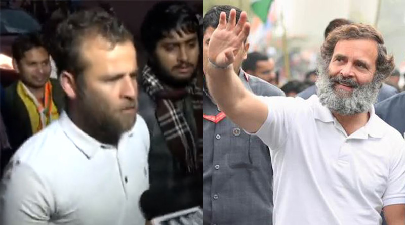 Rahul Gandhi's 'look-alike' joins 'Bharat Jodo Yatra'। Sangbad Pratidin