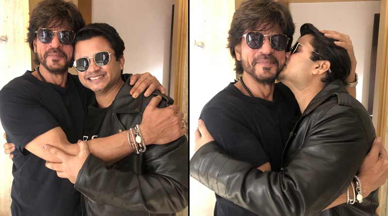 Shah Rukh Khan meets with fan at night । Sangbad Pratidin