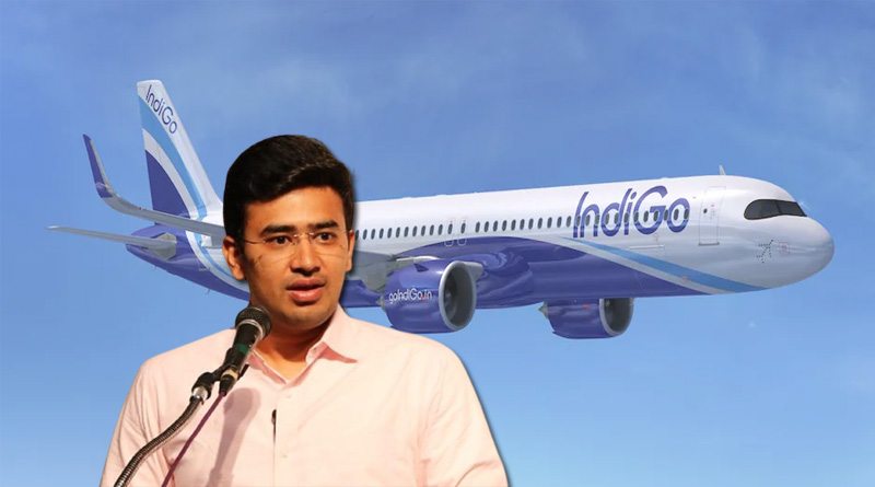Did BJP MP Tejasvi Surya open Indigo's emergency exit on Chennai-Tiruchy flight? | Sangbad Pratidin
